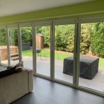 Pleated blind door blind