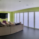 Pleated blind doors
